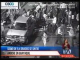 Sismo de 5,4 grados se sintió anoche en Guayaquil