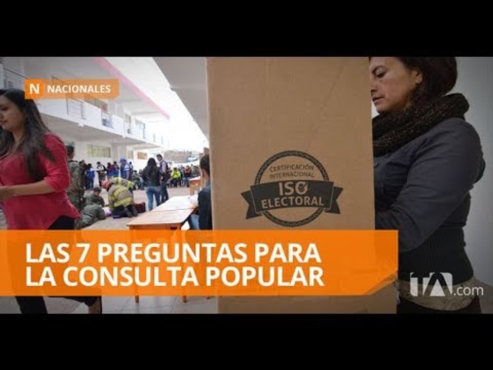 Estas son las 7 preguntas para la consulta popular - Teleamazonas
