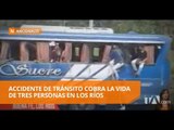 Fatal accidente de tránsito en Los Ríos - Teleamazonas