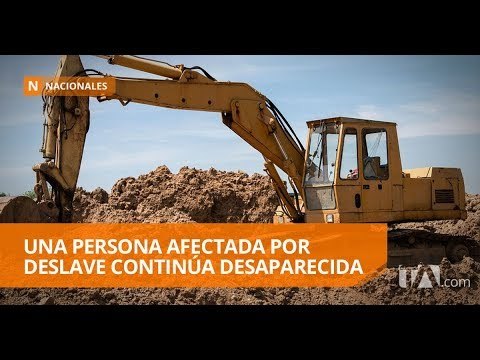 Derrumbe en El Troje sepulta a tres trabajadores - Teleamazonas