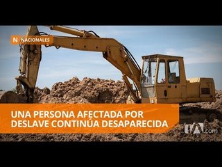 Derrumbe en El Troje sepulta a tres trabajadores - Teleamazonas