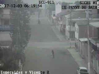 Así se registró el sismo de este domingo en el cantón Sucre