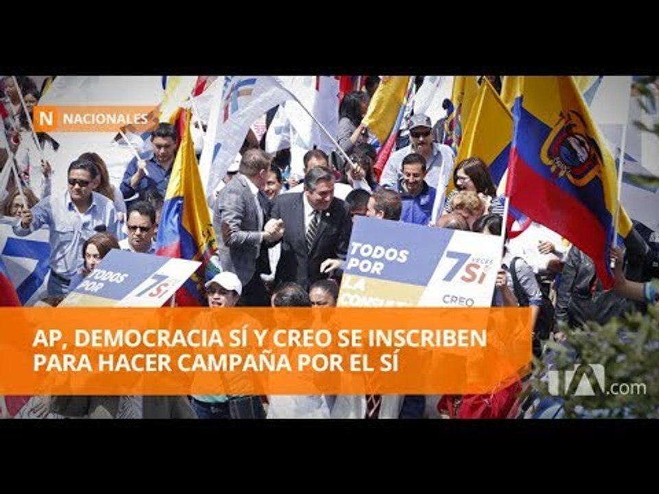 Organizaciones sociales van al CNE  a inscribirse para hacer campaña en consulta - Teleamazonas