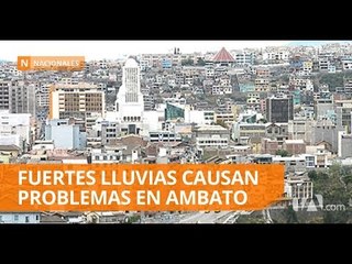 Fuertes lluvias causaron daños en la vía ecológica de Ambato  - Teleamazonas