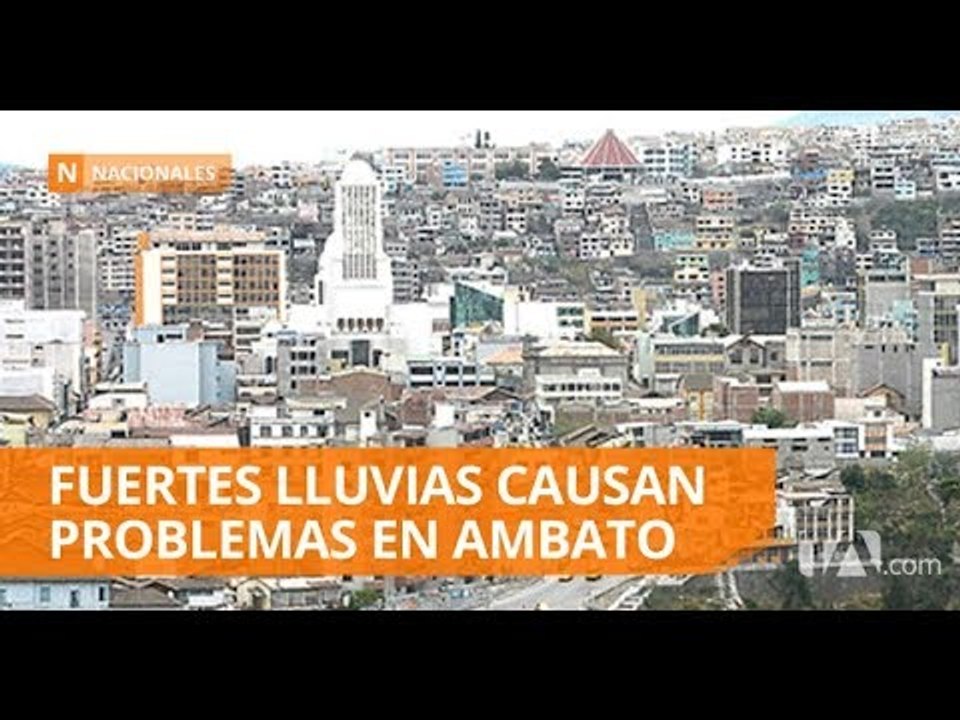 Fuertes lluvias causaron daños en la vía ecológica de Ambato  - Teleamazonas