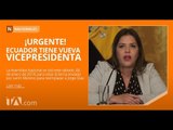 Asamblea designa  a María Alejandra Vicuña Vicepresidenta del Ecuador - Teleamazonas