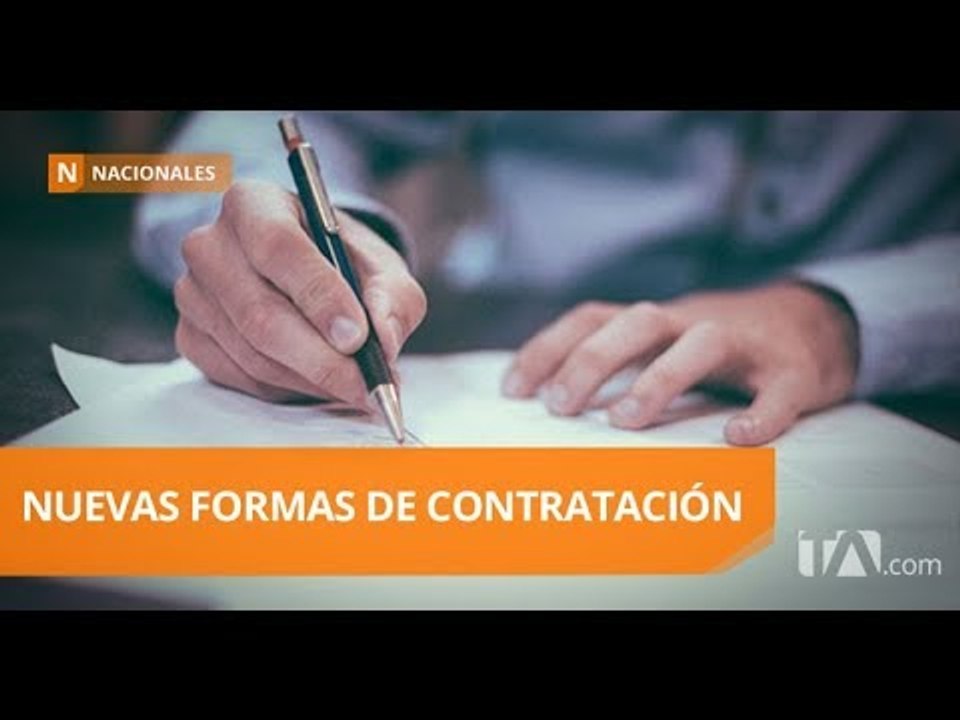 Está listo el acuerdo para implementar nuevos modelos de contratación - Teleamazonas