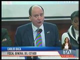 El Fiscal General Carlos Baca es investigado por Fiscal Subrogante