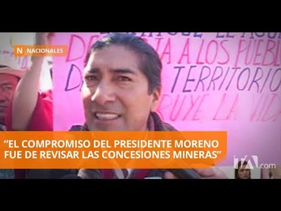 Organizaciones sociales marchan para que se revisen concesiones  - Teleamazonas