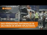 Accidente de un camión deja dos heridos y tres vehículos destruidos  - Teleamazonas