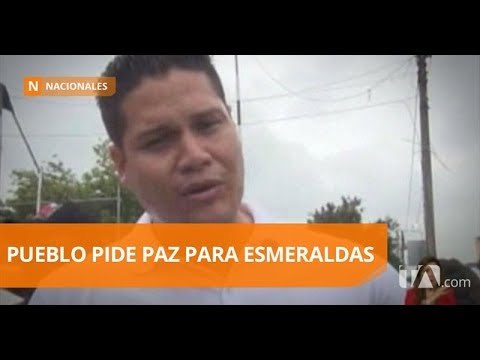 Ciudadanos marchan por la paz en la provincia de Esmeraldas - Teleamazonas