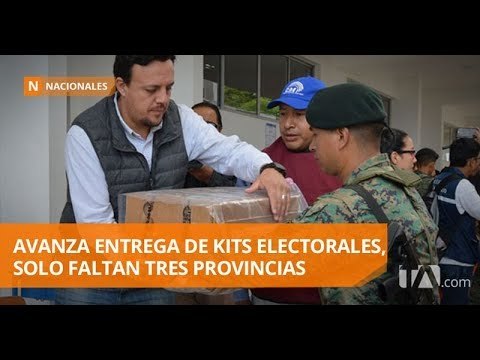 Solo faltan por entregar los kits electorales en tres provincias - Teleamazonas
