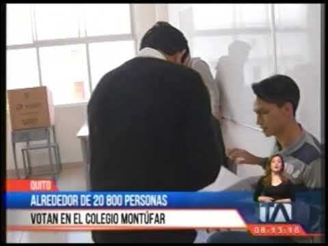 Alrededor de 20 800 personas votan en el Colegio Montúfar