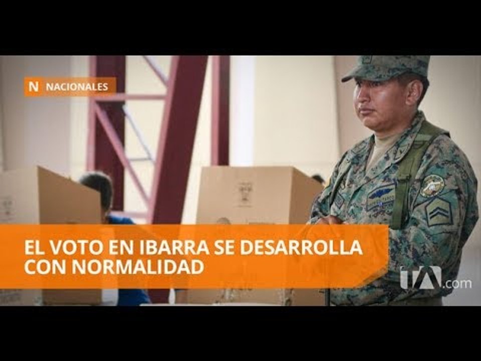 Así se desarrolla el proceso electoral en Imbabura - Teleamazonas