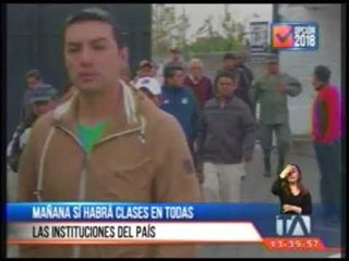 Mañana sí habrá clases en todas las instituciones educativas del país