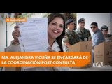 María Alejandra Vicuña sufragó en la mañana - Teleamazonas