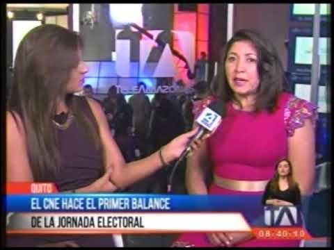Presidenta del CNE, Nubia Villacís, entrega un primer informe del proceso electoral
