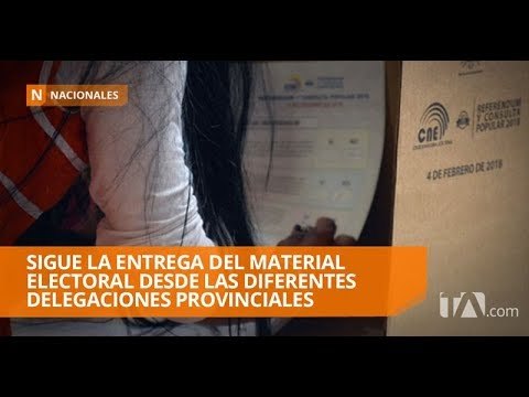 En las próximas horas empezará distribución de material electoral - Teleamazonas