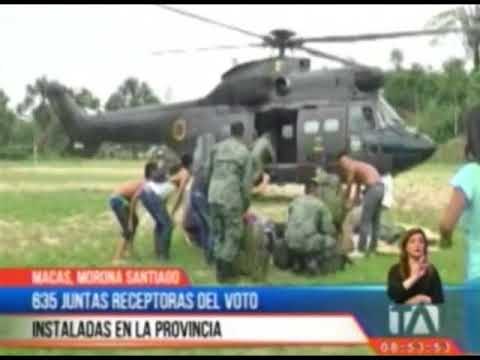 635 juntas receptoras del voto se instalaron Morona Santiago