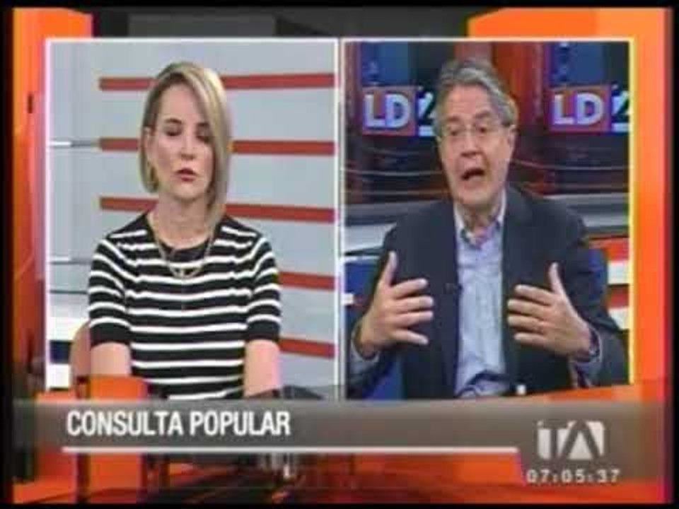 Entrevista a Guillermo Lasso, al cierre de la c...