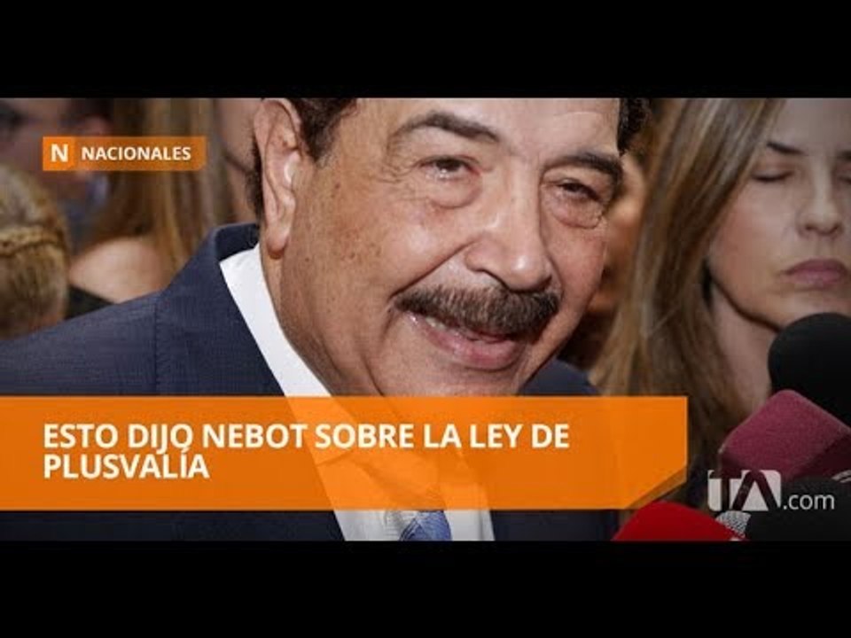 Nebot se refirió a resultados de la consulta popular - Teleamazonas
