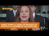 Canciller se refirió a situación de Venezuela y a lo dicho por María Alejandra Vicuña - Teleamazonas