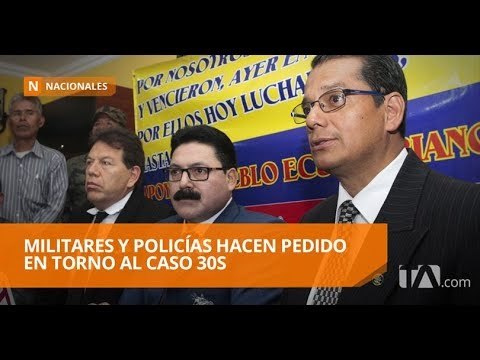 Policías y militares exigen que se reabran procesos penales por 30s - Teleamazonas