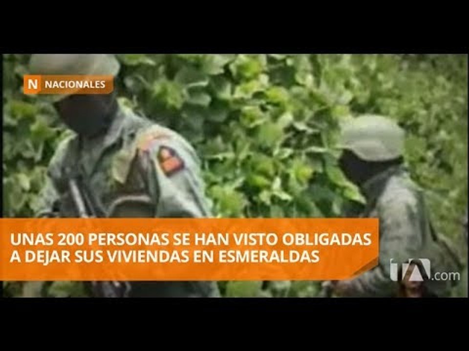 200 personas dejaron su vivienda por enfrentamientos en la frontera norte  - Teleamazonas