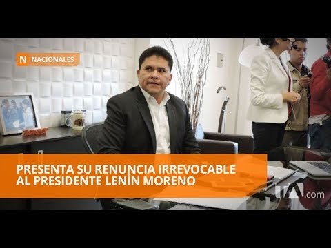 Rommy Vallejo presentó este miércoles su renuncia al cargo - Teleamazonas