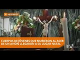 Cuerpos de jóvenes que murieron al caer del avión son velados en medio del dolor - Teleamazonas