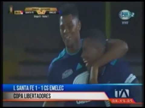 Resumen Emelec vs. Santa Fe 1-1 (Copa Libertadores)