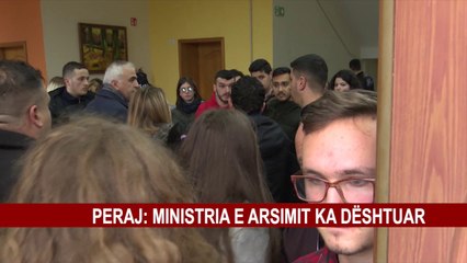 PERAJ: MINISTRIA E ARSIMIT KA DËSHTUAR