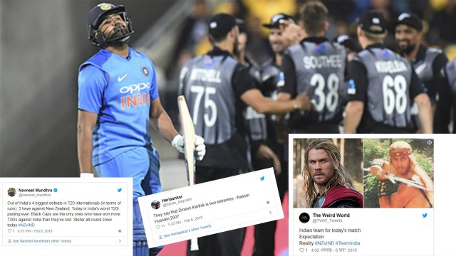 Ind vs NZ 1st T20I: Twitter Reacts to Team India's humiliating loss | वनइंडिया हिंदी