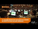 La mayoría de asambleístas de AP no votaron en destitución de Serrano - Teleamazonas