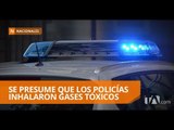 Hallan los cuerpos sin vida de dos policías al interior de un patrullero - Teleamazonas