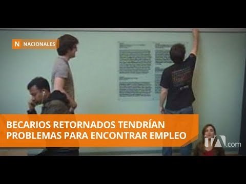 Becarios retornados luchan por obtener un empleo - Teleamazonas