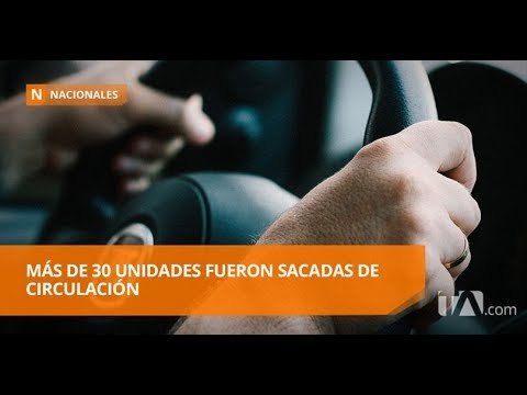 La CTE realizó controles a los buses interprovinciales e intercantonales - Teleamazonas