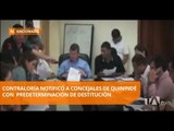 Contraloría notificó a concejales de Quinindé con predeterminación de destitución - Teleamazonas