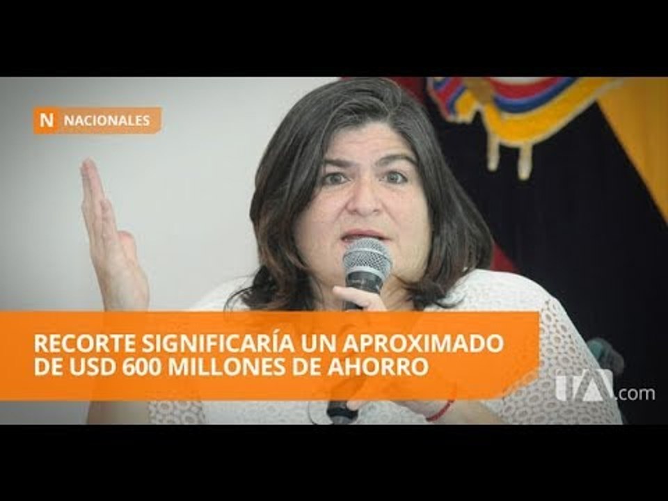 La ministra María Elsa Viteri explicó el contenido de las medidas - Teleamazonas