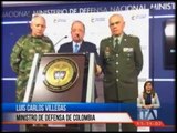 Ministro de Defensa de Colombia desmiente operaciones ofensivas en la frontera con Ecuador