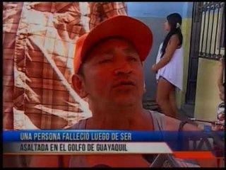 Una persona falleció luego de ser asaltada en el Golfo de Guayaquil