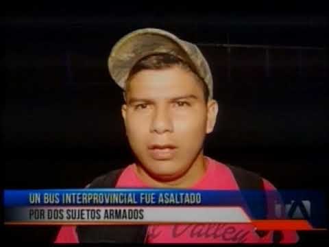 Un bus interprovincial fue asaltado por dos sujetos armados