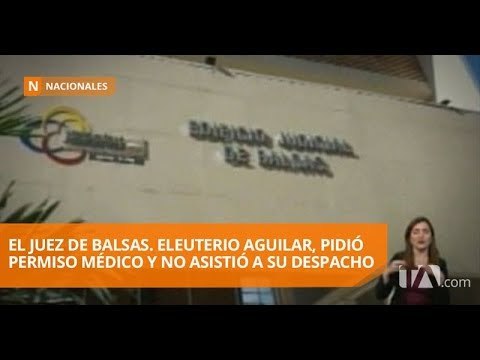 Juez de balsas tiene permiso médico - Teleamazonas
