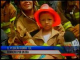 Ronny cumplió su sueño de niño, ser bombero