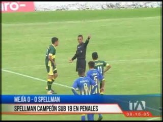 Colegio Spellman, campeón de fútbol intercolegial sub 18