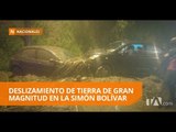 Cierre total de Av. Simón Bolívar sentido Norte-Sur por deslizamiento - Teleamazonas