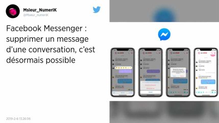 Facebook. Il est désormais possible d’effacer un message envoyé dans Messenger