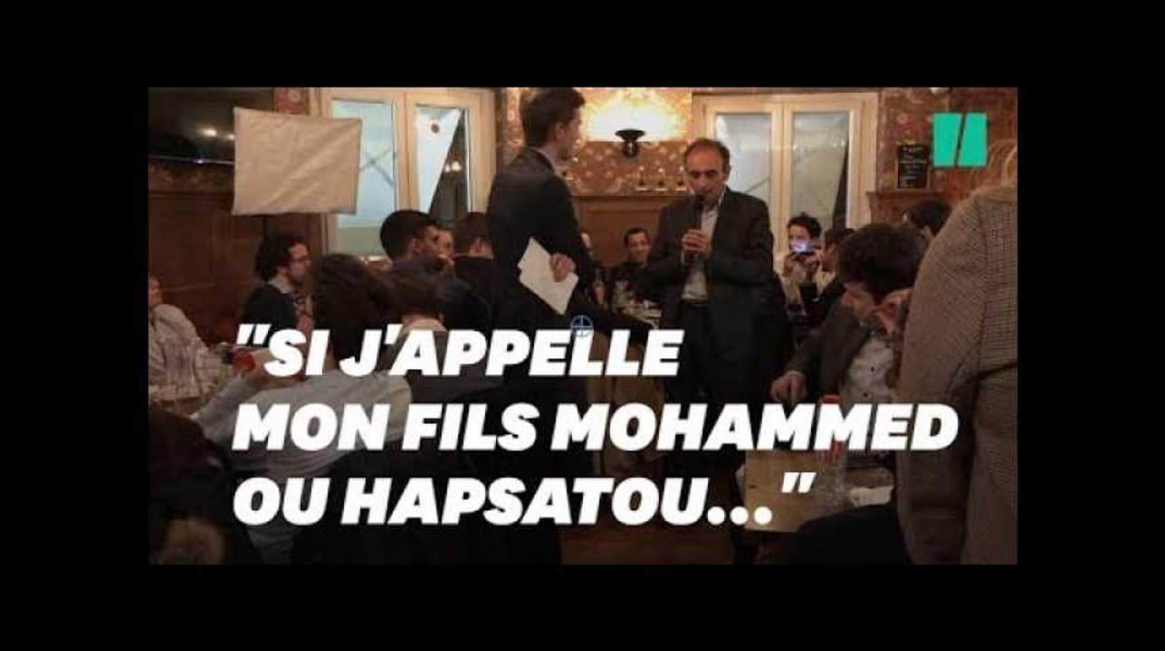 Zemmour en remet une couche sur Hapsatou Sy face à des jeunes LR hilares