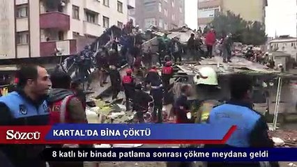 Download Video: İstanbul Kartal’da 8 katlı bina çöktü