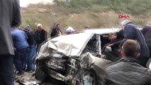 Karabük Otomobiller Kafa Kafaya Çarpıştı 6 Yaralı